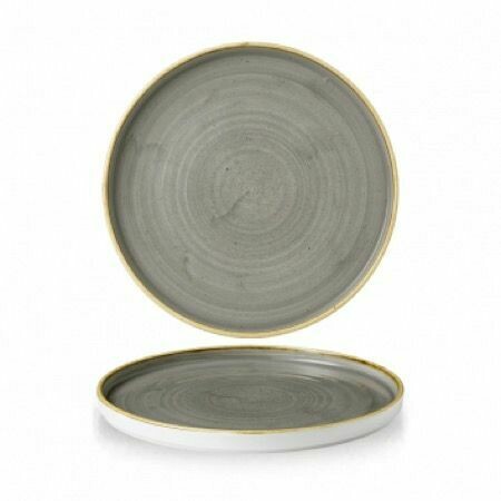 Stonecast Grey Walled Plate 10