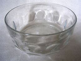 Salad Bowl Glass 9" Vintage Style