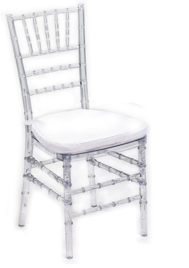 Clear/Ice Resin Chiavari Chair Clear/Ice Resin Chiavari Chair