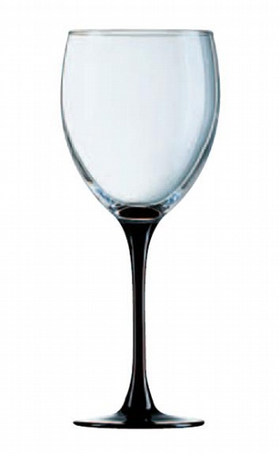 Black Stemmed Goblet - 8oz/250ml