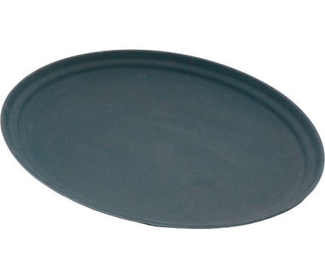 Oval Black Non Slip Tray