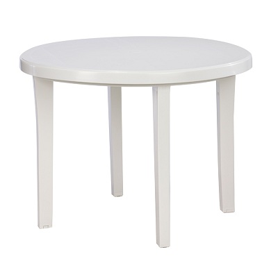 Patio Round Table - 3'2" (White)