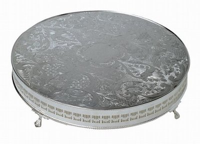 Cake Stand - Silver Plated - 16" Round