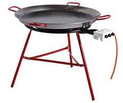 Paella Cooking Pan (1 metre) With Burner and Stand