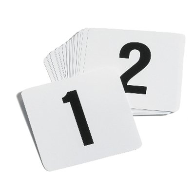 Table Number Cards