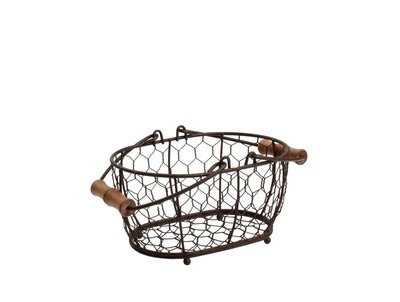 Wired bread basket with handles
