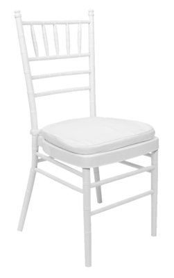 White Resin Chiavari Banquet Chair