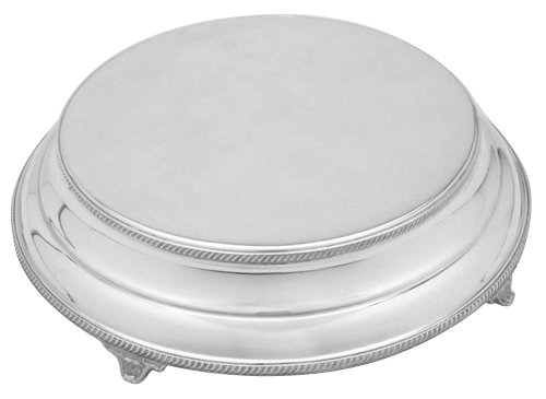 Silver-Plated - 16" Round Edged Cake Stand | Hire Shop | Prestige Event  Equipment Hire