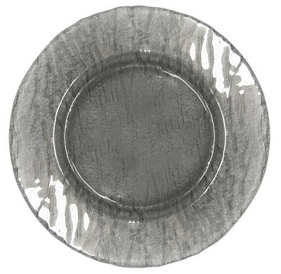 Smoke Grey Glass Charger Plate