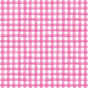 Bold Pink, Gingham - Napkin