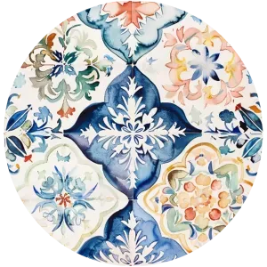 The Tuscan Tile Tablecloth