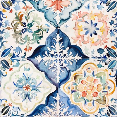 The Tuscan Tile Tablecloth