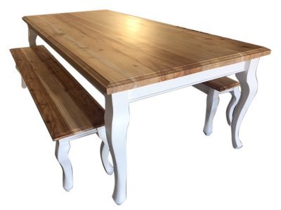 King Louis Diner and Bench Set