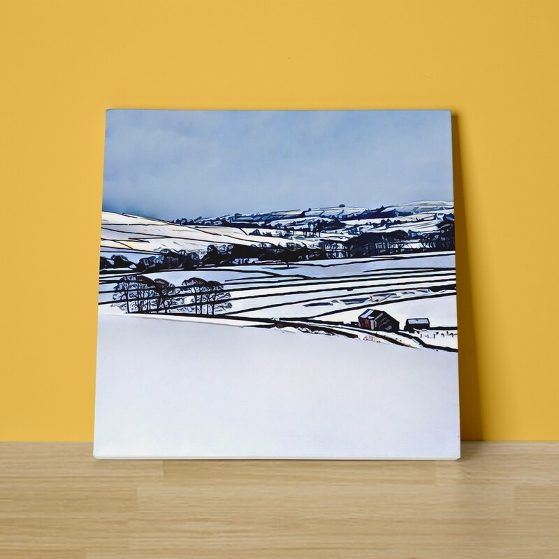 Snowy Dales Canvas Print