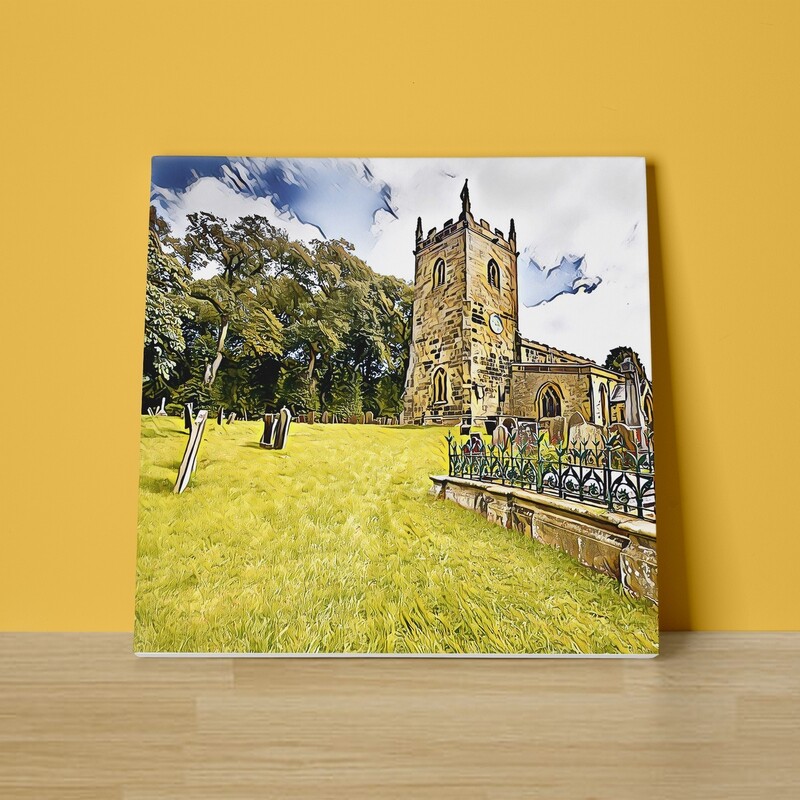 A Country Churchyard Canvas Print
