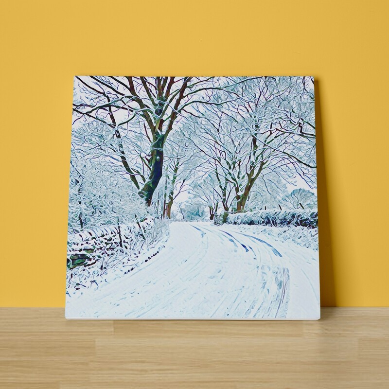 Winter Lane Canvas Print