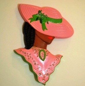 19th CENTURY LADY WALL PLAQUE 19th CENTURY LADY WALL PLAQUE