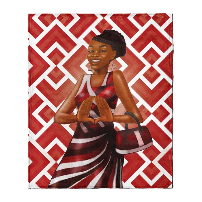 RED and WHITE BLANKET