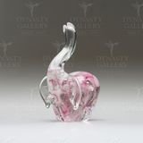 PINK GLOW GLASS ELEPHANT PINK GLOW GLASS ELEPHANT