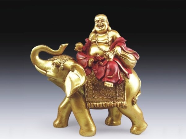 BUDDHA ON GOLDEN ELEPHANT