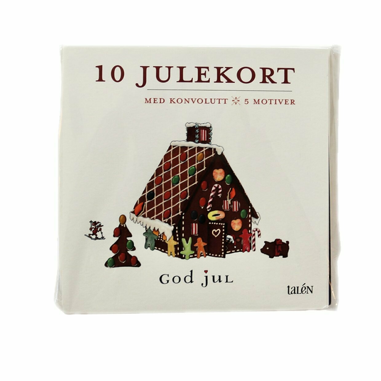 Pakke med 10 julekort