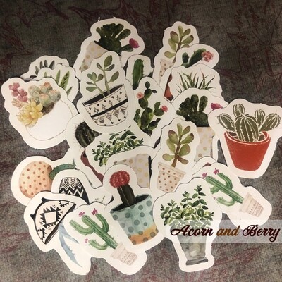 Potted Plants - Sticker Set