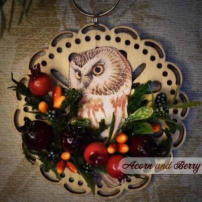 Boreal Birds Collection - Northern Saw-Whet Owl Ornament