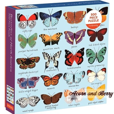 Butterflies of North America - 500 Piece Puzzle