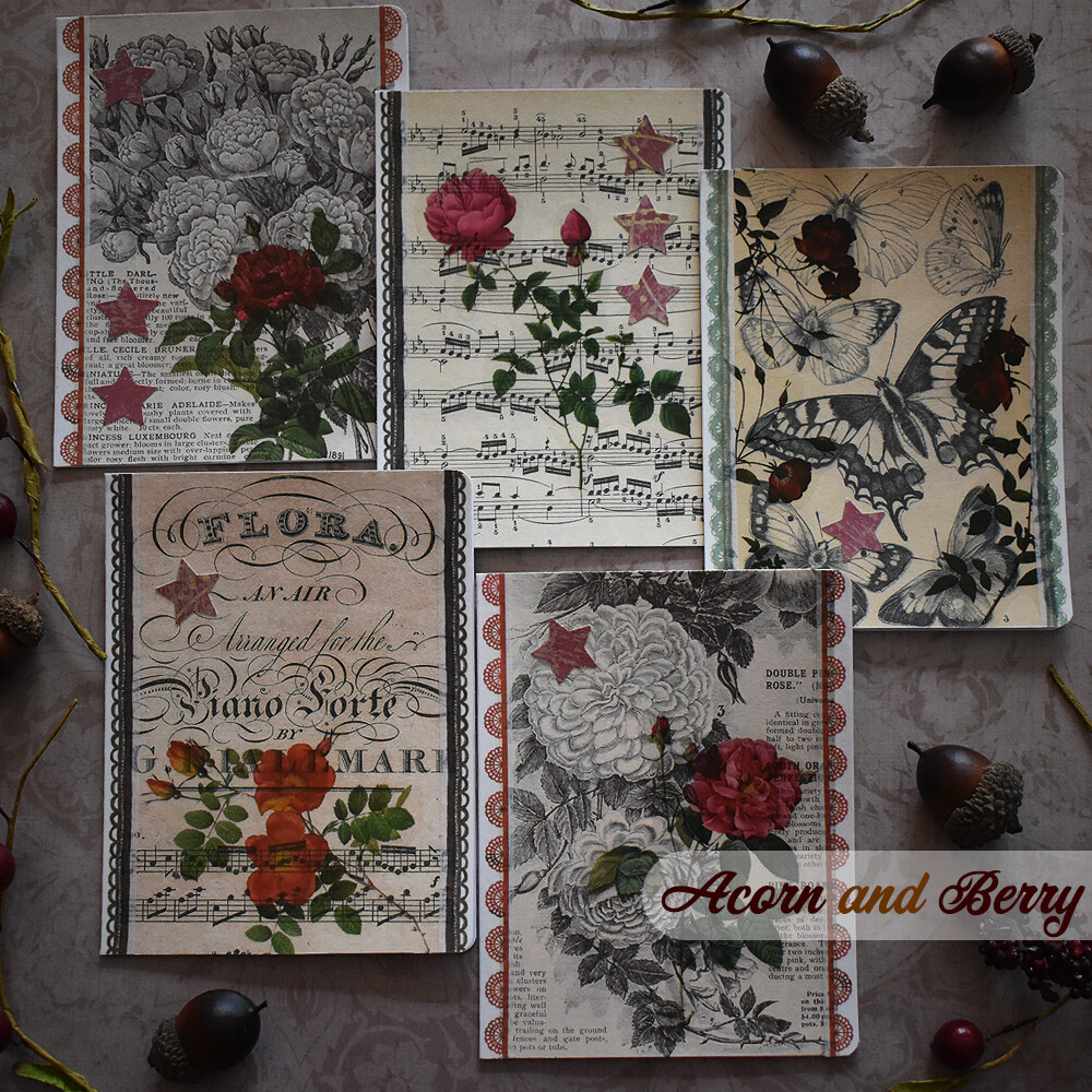 Rhapsody in Roses - Mixed-media Notecard Set