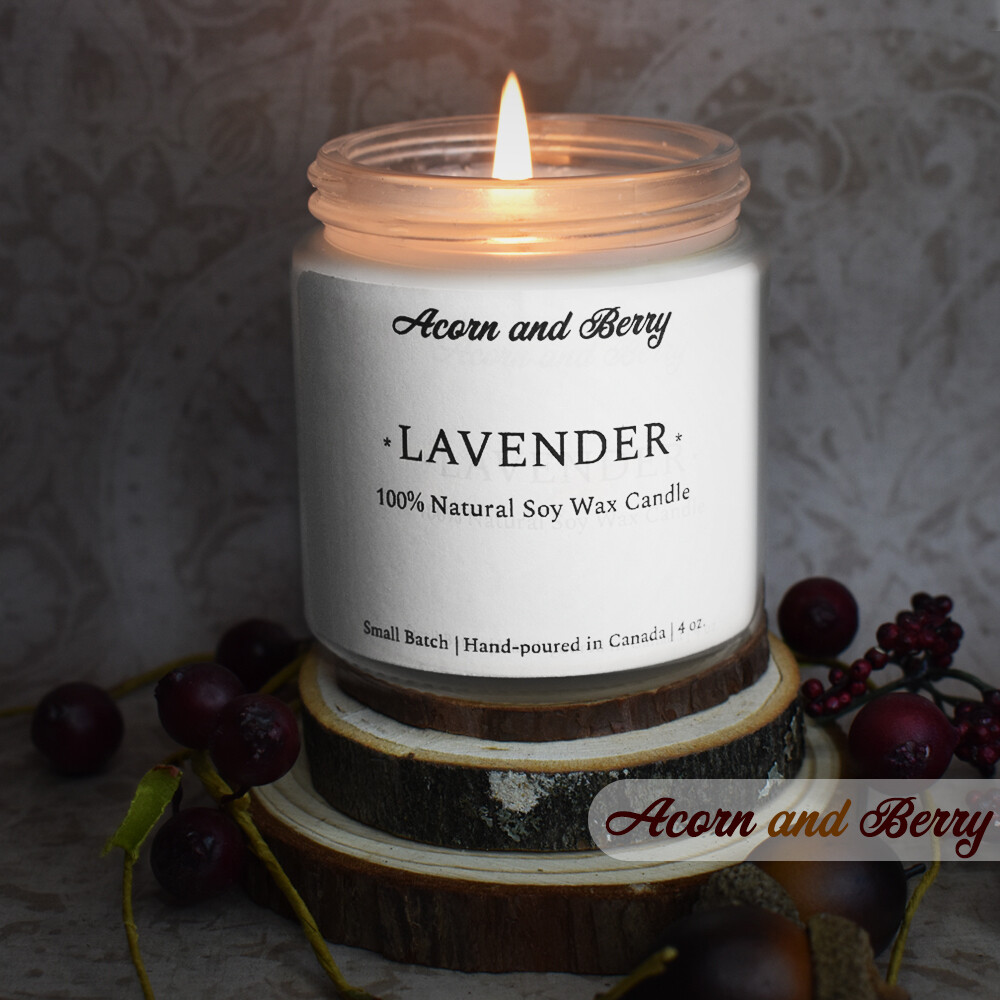 Lavender - Hand-poured Soy Wax Candle
