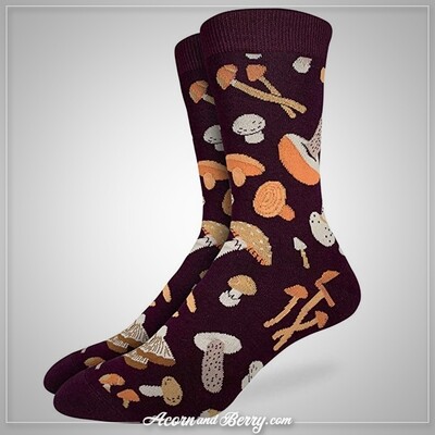 Mushroom Madness - Crew Socks (Shoe size 7-12)
