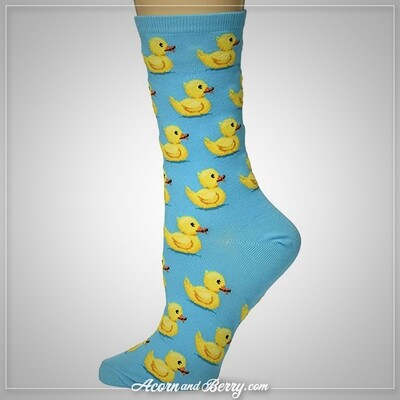 Rubber Duckie, You're The One - Crew Socks (Shoe size 4-10.5)