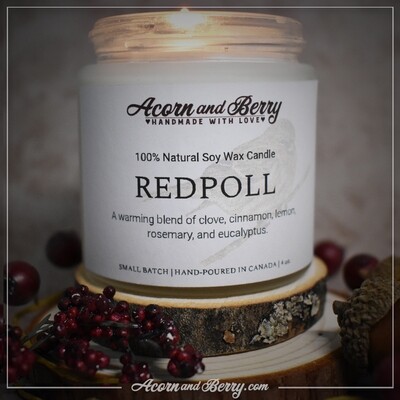 Redpoll - Hand-poured Soy Wax Candle