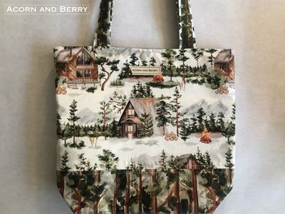 Deluxe Tote Bag | Cozy Cabin