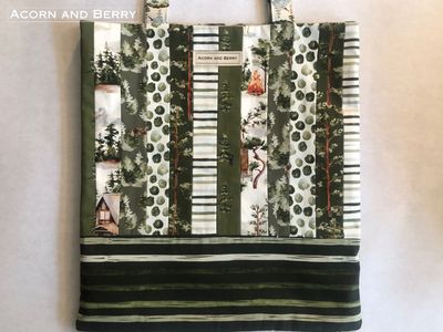 Quilted Tote Bag | Shades of Green