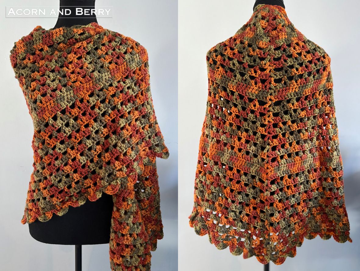 Woodland Wander Shawl | Autumn Leaves