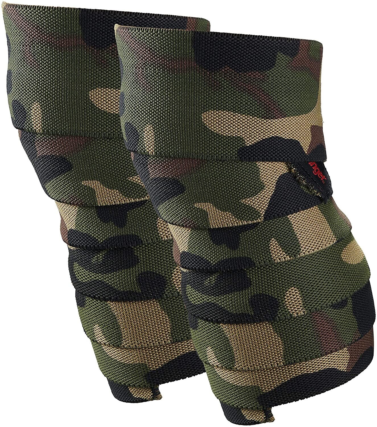 Harbinger Red Line 78-Inch Knee Wraps for Weightlifting (Pair)