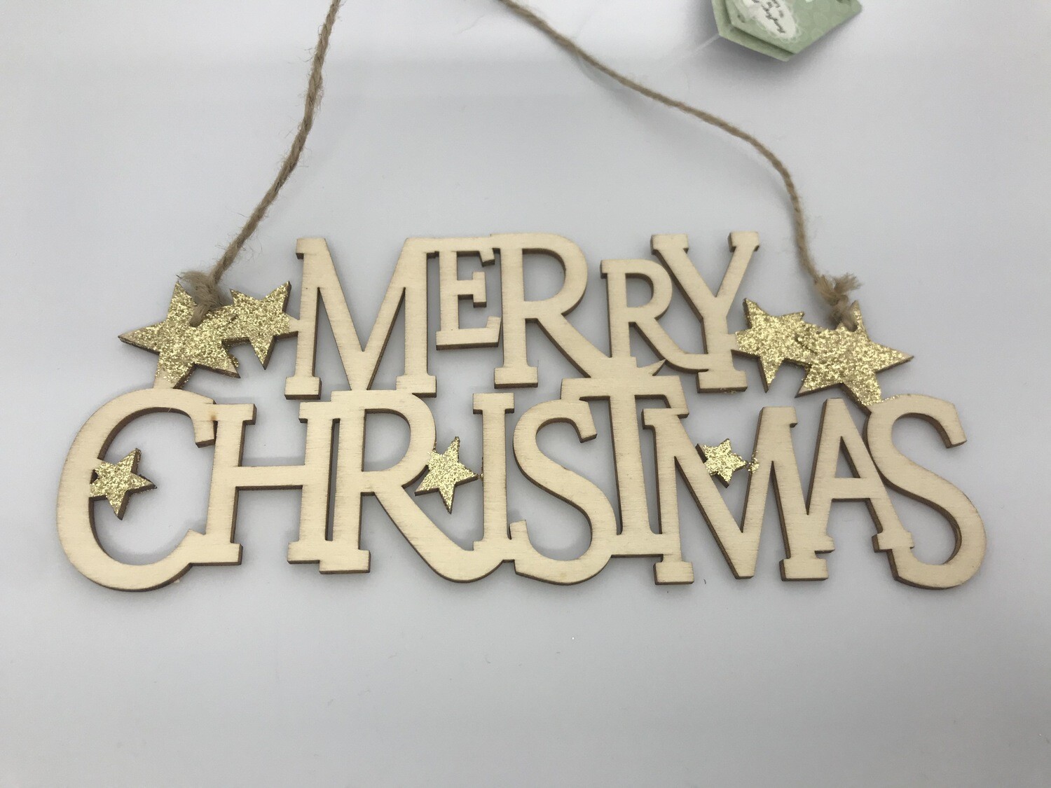 Merry Christmas Cut Out Hanging Sign