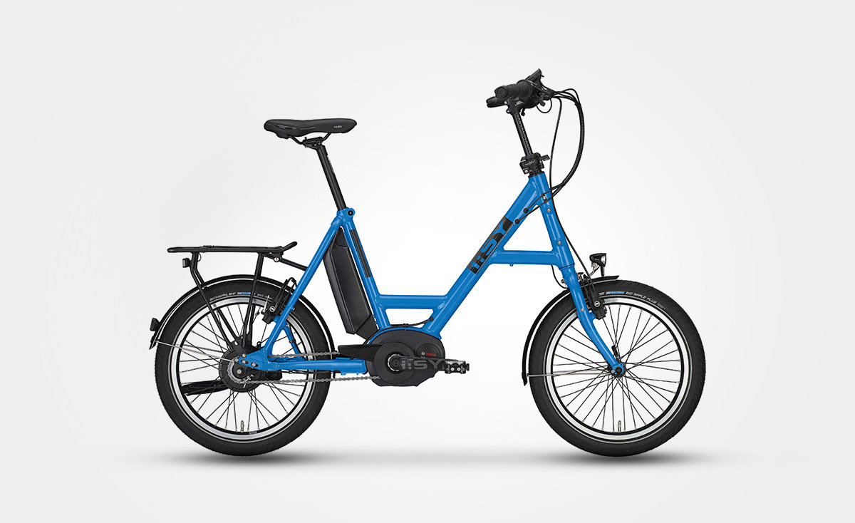 iSY Elektrofahrrad "DrivE N3.3" azurblau Vorführrad