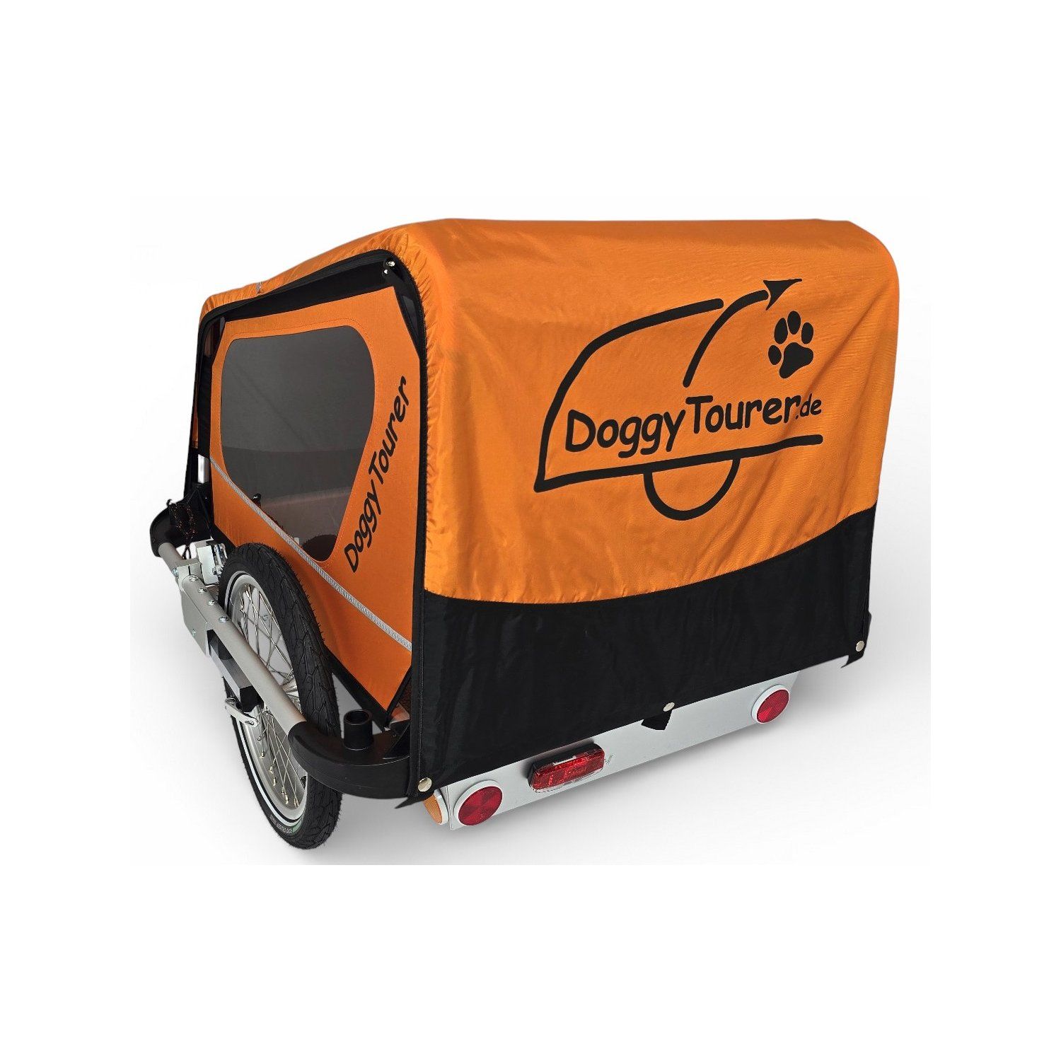 DoggyTourer Hundeanhänger M Snoopy, Farbe: Orange