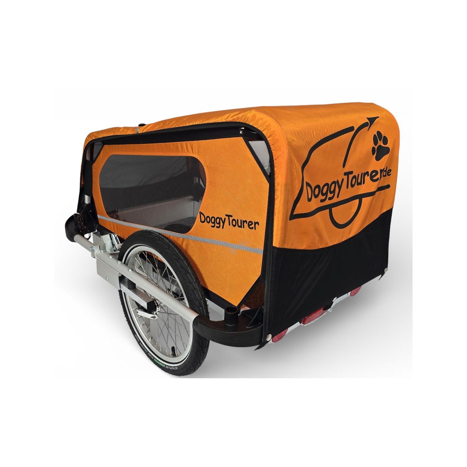 DoggyTourer Hundeanhänger S Idefix, Farbe: Orange