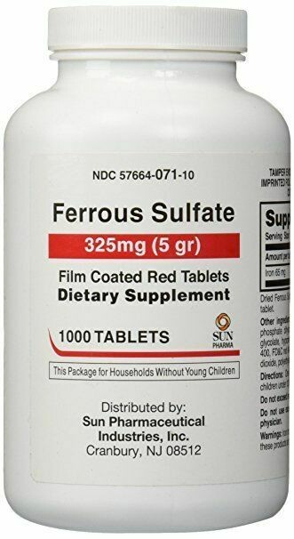 Ferrous Sulfate, 40 ct.