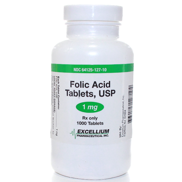 Folic Acid, 1 mg 30 ct dispensary