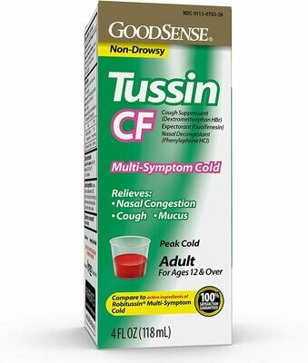 Tussin Multi-Sympton Cold, 4 oz.