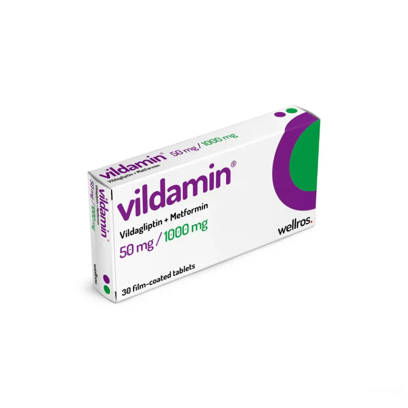 Vildagliptin 50 mg + Metformin 1000 mg