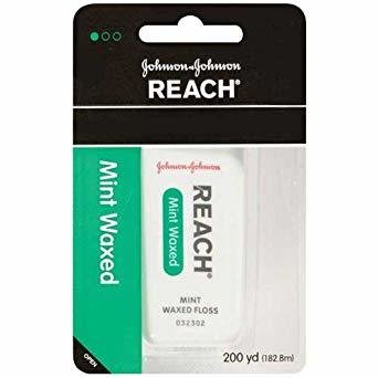 Johnson & Johnson Waxed Mint Dental Floss