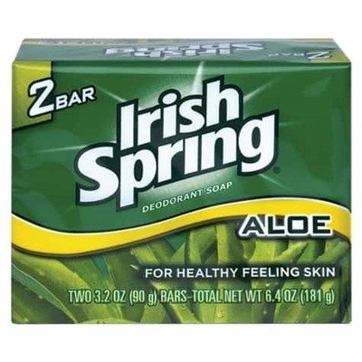 Irish Spring Bar Soap with Aloe, 2-ct.