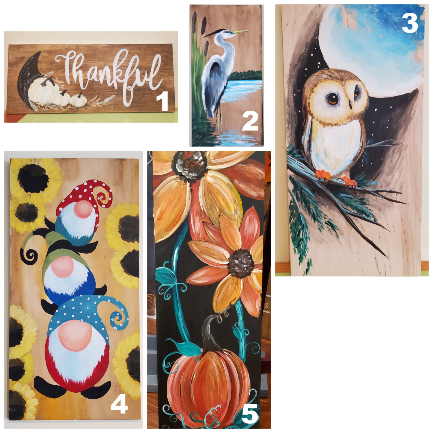 Painting on Wood - Take home kit (5 options) Painting on Wood - Take home kit (5 options)