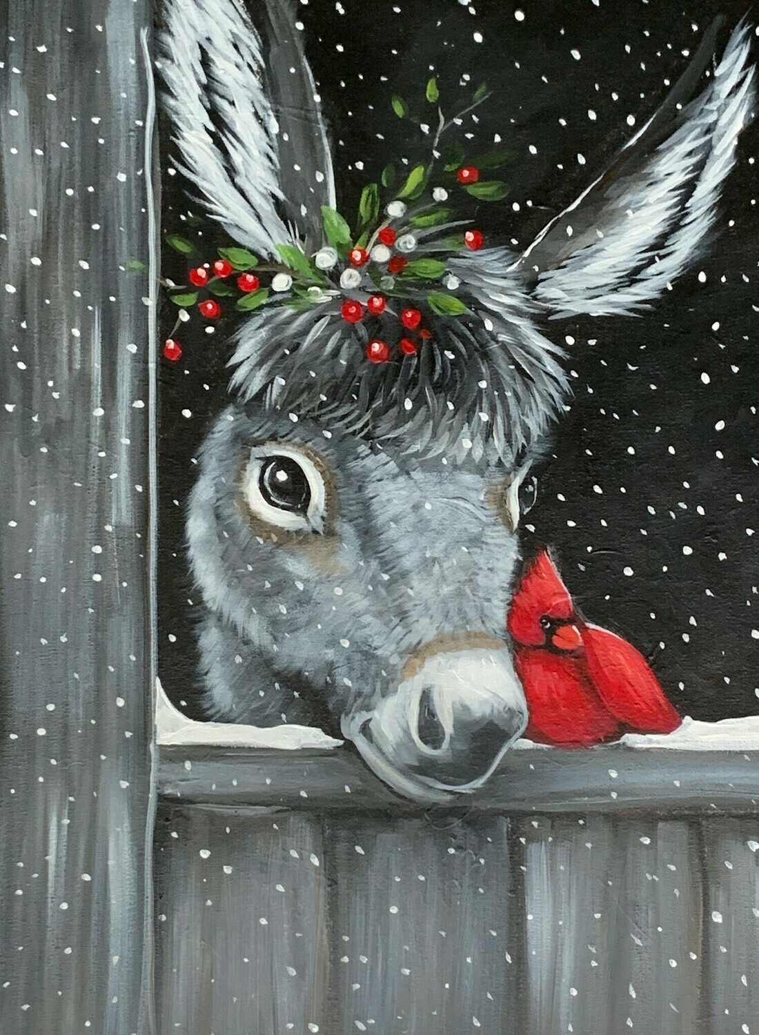 In Studio - Dominick the Donkey Painting In Studio - Dominick the Donkey Painting