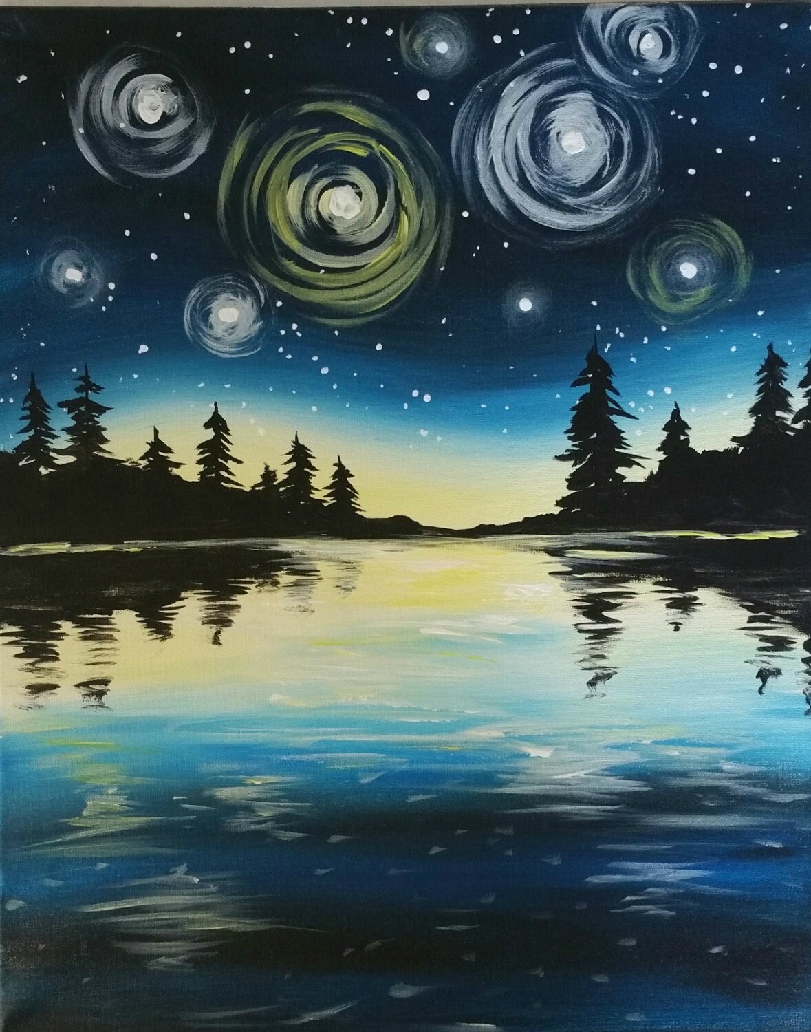 In Studio or Take Home Kit - Magical Evening painting In Studio or Take Home Kit - Magical Evening painting